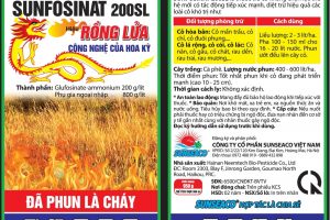 SUNFOSINAT 200SL THUỐC TRỪ CỎ THẾ HỆ MỚI , HIỆU QUẢ- AN TOÀN- THÂN THIỆN MÔI TRƯỜNG